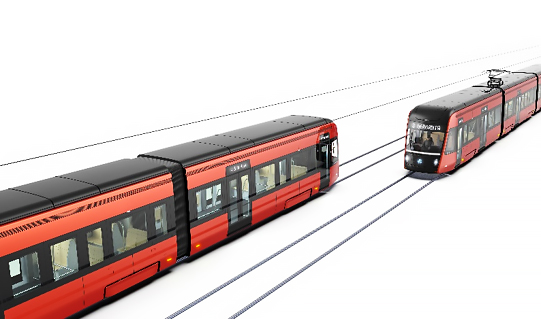 Sähköjunia – Lähde: Tampereen Raitiotie Oy